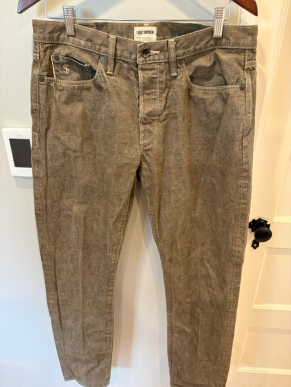Todd Snyder Japanese Selvedge jeans in whiskey, size 33x32
